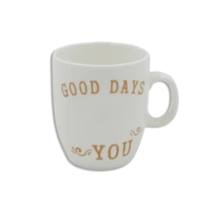 White Porcelain Good Day 250ml Mug