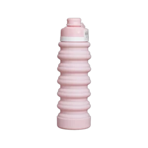 Bentey Pink Silicon Extendable Water Bottle