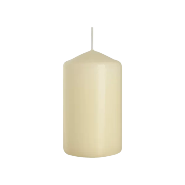 Bispol 10cm off white column candle