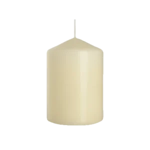 Bispol 10cm Off-White Cylindrical Candle