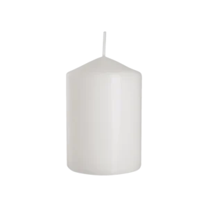 Bispol 10cm White Cylindrical Candle