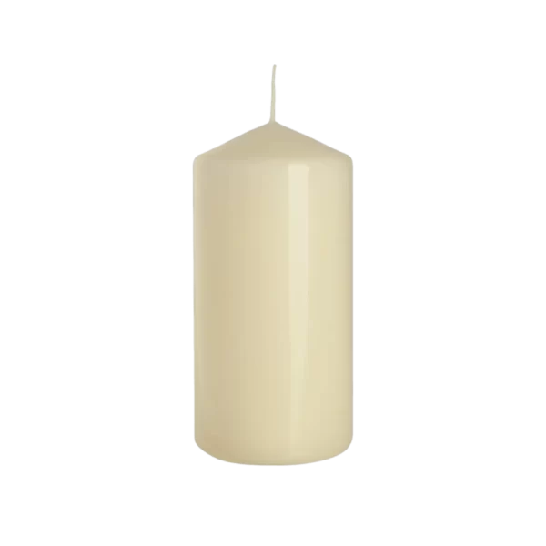 Bispol 12cm Off White Column Candle