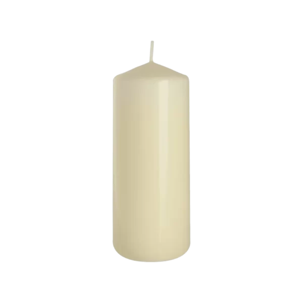 Bispol 15cm Off White Column Candle