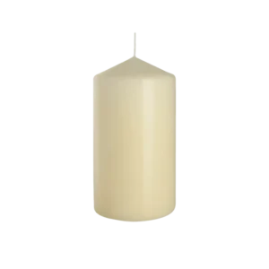 Bispol 15x7.8cm White Cylindrical Candle