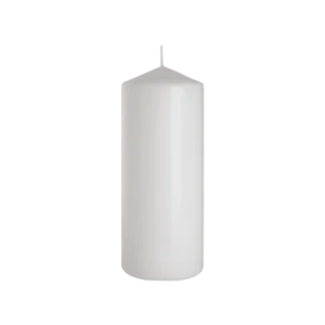 Bispol 20cm White Cylindrical Candle