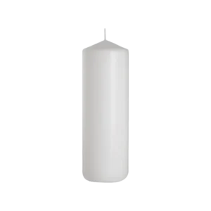 Bispol 25cm White Cylindrical Candle