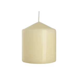 Bispol 9cm Off-White Column Candle