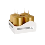 Bispol Set of 4  Gold votive Candles