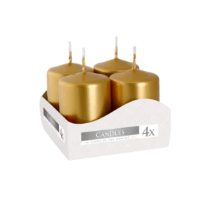 Bispol Set of 4  Gold votive Candles