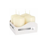 Bispol Set of 4  Off-White votive Candles