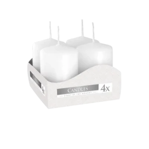 Bispol Set of 4  White votive Candles