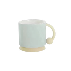 Ceramic Green Mug With Silicon Base