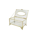 Glass-19x10cm-Tissue-Box-with-Golden-Frame1
