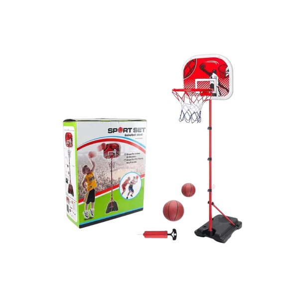 Kids basketball hoop stand with adjustable height