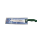 Professional 20.3cm Butcher Knife with Rough Green Handle