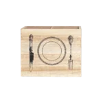 Wooden 4-Sections Utensils Box