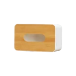Wooden White Tissue Box