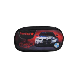 Bentley Car Black Double Zipper Pencil Case