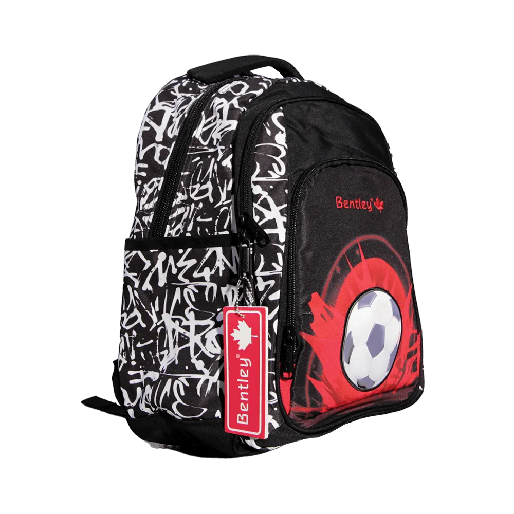Bentley-Football-3-Zippers-Backpack