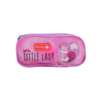 Bentley Kitten Pink Double Zipper Pencil Case