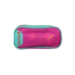Bentley Leaves Fuchsia Double Zipper Pencil Case