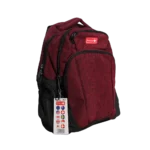 Bentley Plain Red 4 Zippers Backpack