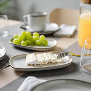 Dosthoff 20cm Grey Oval Plate1