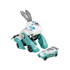 Electric Rabbit Transformer Green Car