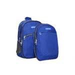 Exsport 2-Parts Plain Blue Backpack 5 Zippers