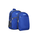 Exsport 2-Parts Plain Blue Backpack 5 Zippers