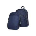 Exsport 2-Parts Plain Navy Backpack 5 Zippers