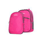Exsport 2-Parts Plain Pink Backpack 5 Zippers