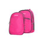Exsport 2-Parts Plain Pink Backpack 5 Zippers