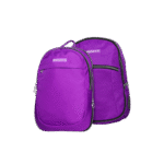 Exsport 2-Parts Plain Purpe Backpack 5 Zippers