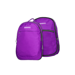 Exsport 2-Parts Plain Purpe Backpack 5 Zippers