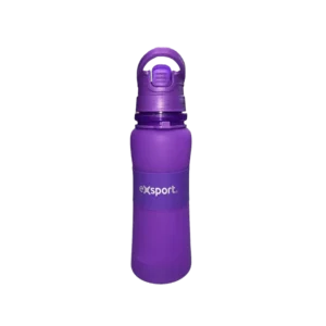 Exsport 650ml Purple Silicon Water Bottle