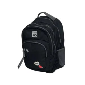 Exsport Black & Grey Backpack 4 Zippers