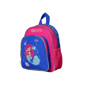 Exsport 26cm Blue & Pink Small Backpack 2 Zippers