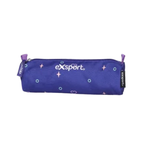 Exsport Hearts Blue One Zipper Pencil Case