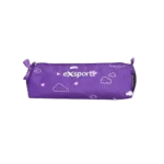 Exsport Hearts Purple One Zipper Pencil Case
