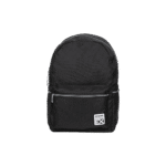 Exsport Plain Black Backpack 2 Zippers