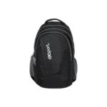 Exsport Plain Black Backpack 4 Zippers