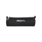 Exsport Plain Black One Zipper Pencil Case