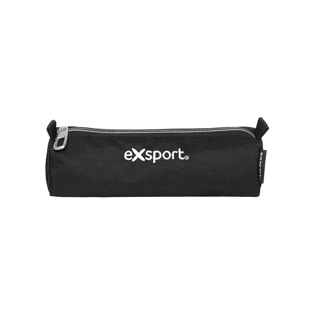 Exsport-Plain-Black-One-Zipper-Pencil-Case