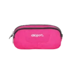 Exsport Plain Fuchsia Double Zipper Pencil Case