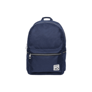 Exsport Plain Navy Backpack 2 Zippers