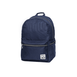 Exsport Plain Navy Backpack 2 Zippers1
