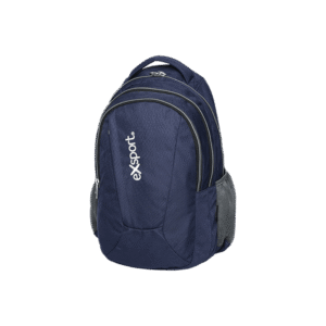 Exsport Plain Navy Backpack 4 Zippers1