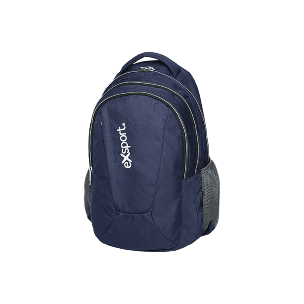 Exsport-Plain-Navy-Backpack-4-Zippers1