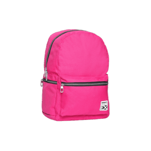 Exsport Plain Pink Backpack 2 Zippers1